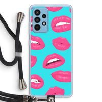 Bite my lip: Samsung Galaxy A52 Transparant Hoesje met koord