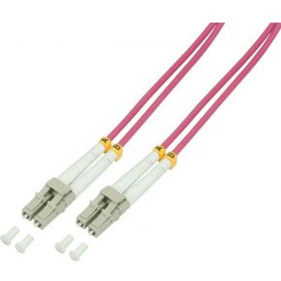 LogiLink FP4LC50 50m 2x LC 2x LC Violet Glasvezel kabel