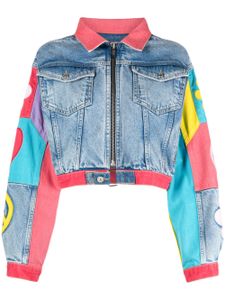 MOSCHINO JEANS veste à imprimé graphique - Bleu