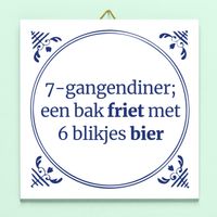 Tegeltje 7-gangendiner - thumbnail