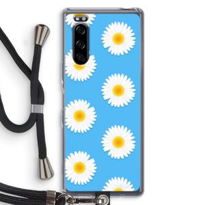 Margrietjes: Sony Xperia 5 Transparant Hoesje met koord