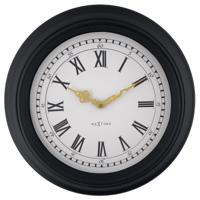 Wandklok 40cm - Stil - Zwart/Grijs - Plastic - NeXtime 'Chopin'