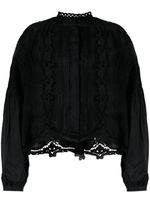 ISABEL MARANT blouse Vera en broderie anglaise - Noir - thumbnail