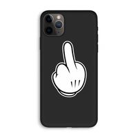 Middle finger black: iPhone 11 Pro Max Biologisch afbreekbaar hoesje