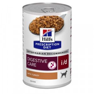 Hill&apos;s Prescription Diet I/D Digestive Care nat hondenvoer met kalkoen blik 1 tray (12 x 200 g)