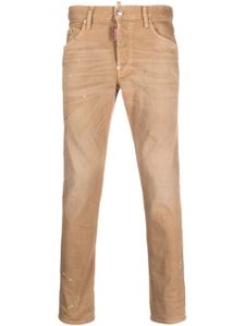 DSQUARED2 jean skinny à effet taches de peinture - Tons neutres