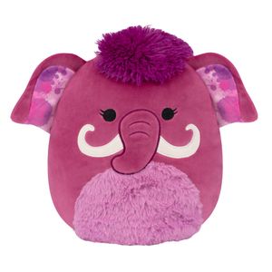 Squishmallows knuffel Magdalena de magenta wolharige mammoet - 30 cm