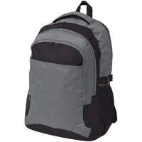 VidaXL Rugzak voor school 40 l zwart en grijs