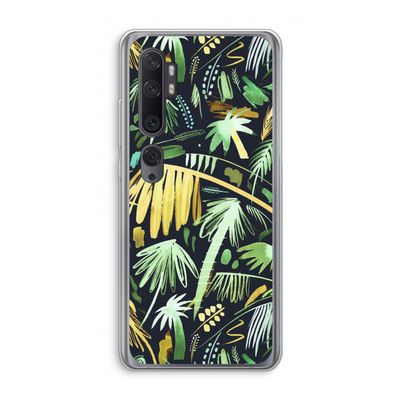 Tropical Palms Dark: Xiaomi Mi Note 10 Transparant Hoesje
