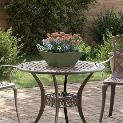 Plastic Plantenbak 5 pcs Olijfgroen 35 x 35 x 15 cm Staal