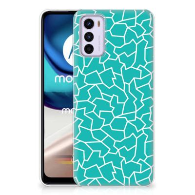 Motorola Moto G42 | Hoesje maken | Cracks Blue