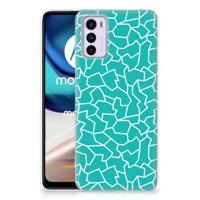 Motorola Moto G42 | Hoesje maken | Cracks Blue