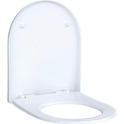 Geberit Acanto wczitting slim wrap over antibacterieel scharnieren verchroomd wit 500604012
