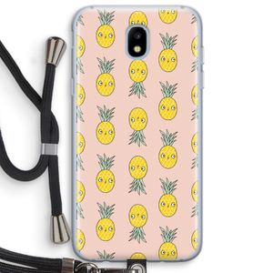 Ananas: Samsung Galaxy J5 (2017) Transparant Hoesje met koord