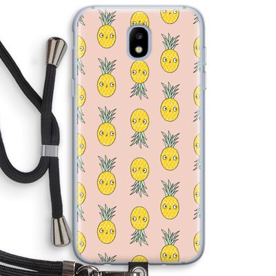 Ananas: Samsung Galaxy J5 (2017) Transparant Hoesje met koord