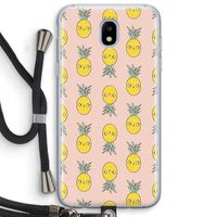 Ananas: Samsung Galaxy J5 (2017) Transparant Hoesje met koord