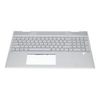 HP laptop toetsenbord qwerty us + top cover - zilver