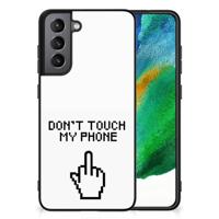 Samsung Galaxy S21FE | Telefoon Hoesje | Finger Don&apos;t Touch My Phone