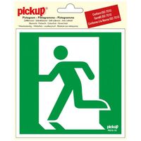 Sticker Nooduitgang links - 150x150 mm. Sticker Nooduitgang links - 150x150 mm.