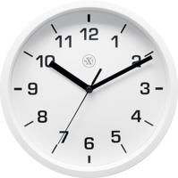 NeXtime nx-7321wi wandklok nxt diameter 20cm kunststof wit, witte wijzerplaat