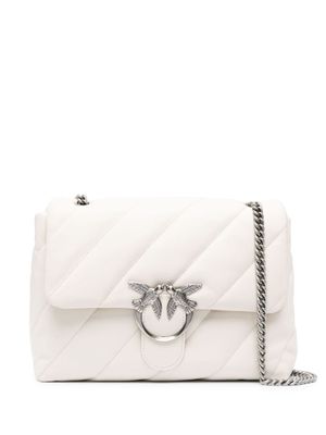 PINKO sac porté épaule Love à design matelassé - Blanc