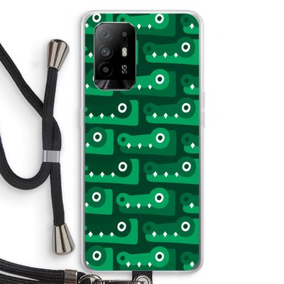 Crocs: Oppo A94 5G Transparant Hoesje met koord