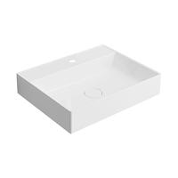 Opbouw Wastafel Sapho Twig Met Wastekapje 60x47 cm Cast Marble Wit Sapho