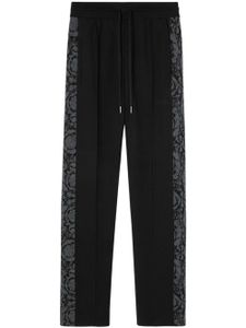 Versace pantalon droit Barocco en jacquard - Noir