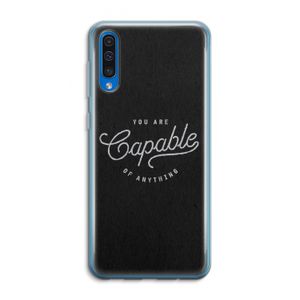Capable: Samsung Galaxy A50 Transparant Hoesje