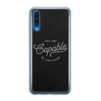 Capable: Samsung Galaxy A50 Transparant Hoesje
