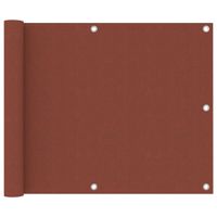 VidaXL Balkonscherm 75x300 cm oxford stof terracotta