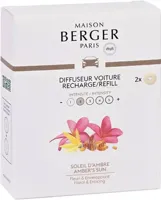 Maison Berger Paris navulling autoparfum amber&apos;s sun 2 stuks