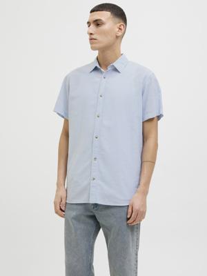 Jack & Jones Jjesummer Shirt Ss Sn 12269329 Overhemd Chambray Blue