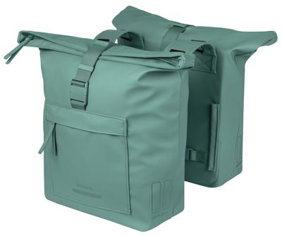 Basil Dubbele fietstas brooklyn 41l 14 x 30 x 37 cm - groen