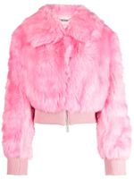 Blumarine veste bomber à coupe crop - Rose - thumbnail