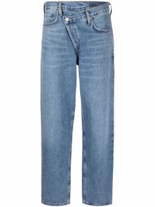 AGOLDE jean Criss Cross à coupe droite - Bleu