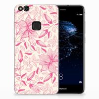 Huawei P10 Lite | TPU Case | Pink Flowers