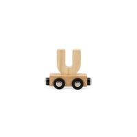 Tryco houten trein letter naturel-U