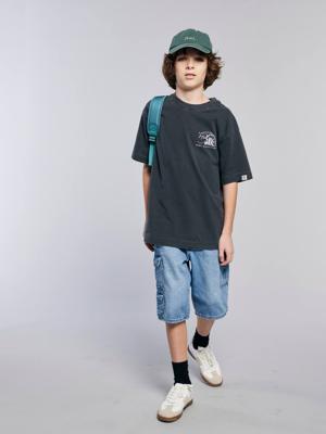 Bermuda in skatestijl JONEN gebleekt denim