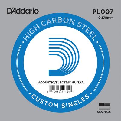 D'Addario PL007 Losse Snaar .007 Elektrisch / Western D'Addario PL007 Losse Snaar .007 Elektrisch / Western
