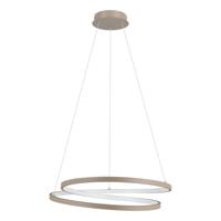 EGLO Ruotale Hanglamp - LED - Ø 55 cm - Zandkleur/Beige/Wit