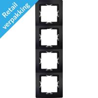 Enzo Kopp paris mat zwart 4 voudig afdekraam - 4625360