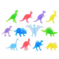 Johntoy glow in the dark gekleurde speelfiguren , 12st.