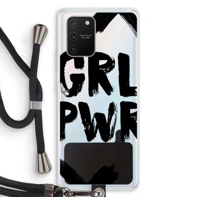 Girl Power #2: Samsung Galaxy S10 Lite Transparant Hoesje met koord