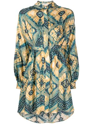 Ulla Johnson robe-chemise Jude imprimée - Bleu