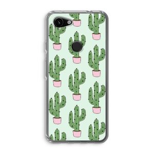 Cactus Lover: Google Pixel 3a Transparant Hoesje