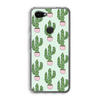 Cactus Lover: Google Pixel 3a Transparant Hoesje