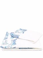 ETRO HOME lot de 2 serviettes à fleurs - Blanc