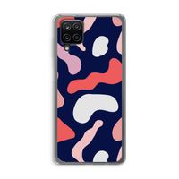 Memphis Shapes Pink: Samsung Galaxy A12 Transparant Hoesje