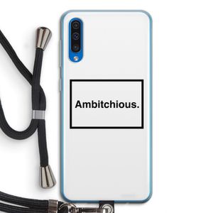 Ambitchious: Samsung Galaxy A50 Transparant Hoesje met koord